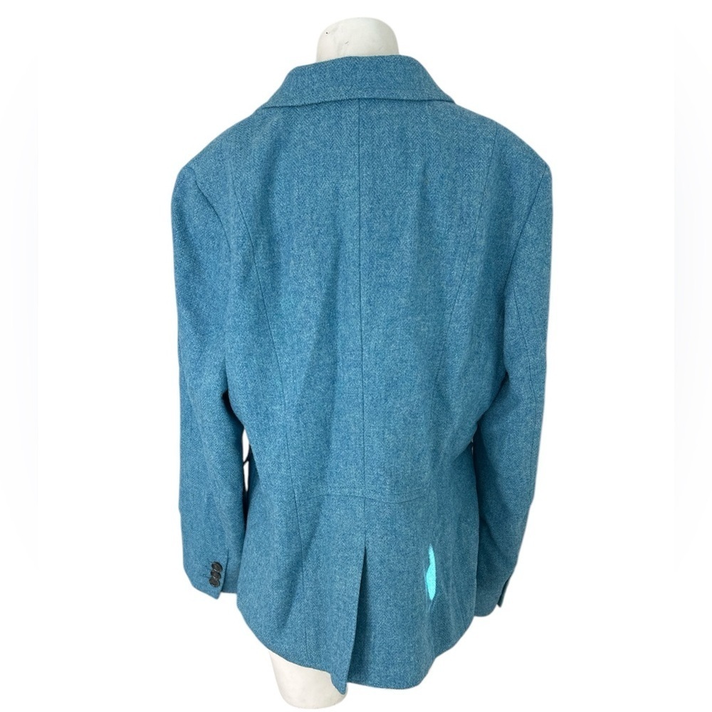 Talbots Blue Wool Blend Blazer - Picture 3 of 7